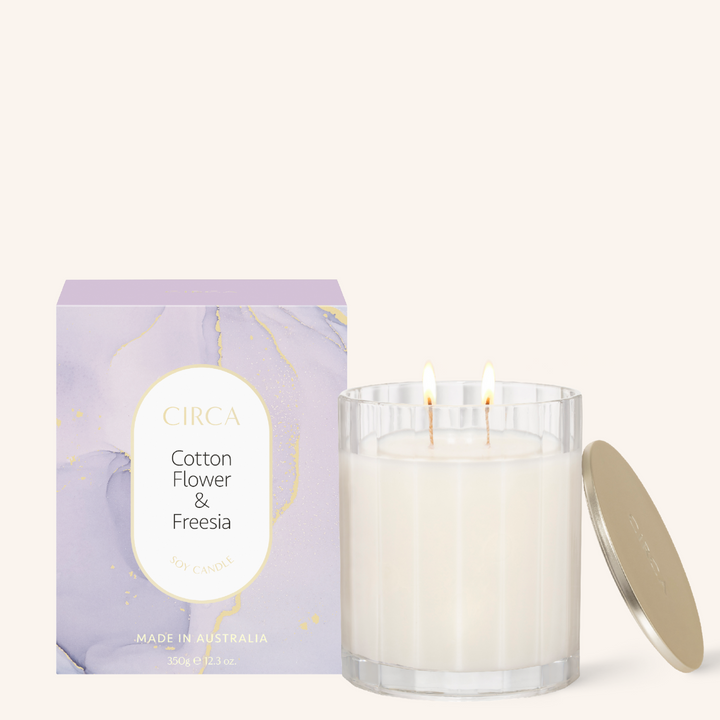 Cotton Flower & Freesia 350g Soy Candle | Circa