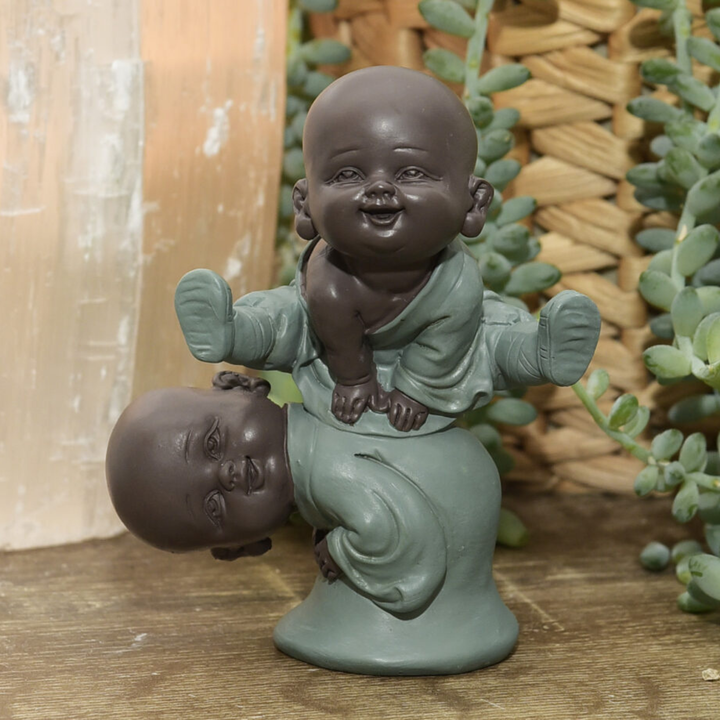 Green Leap Frog Baby Monks | Earth Saltz