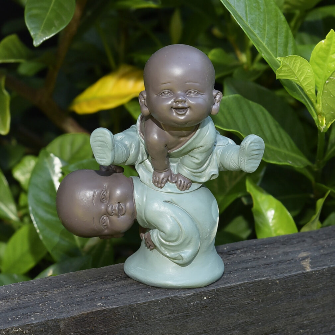 Green Leap Frog Baby Monks | Earth Saltz