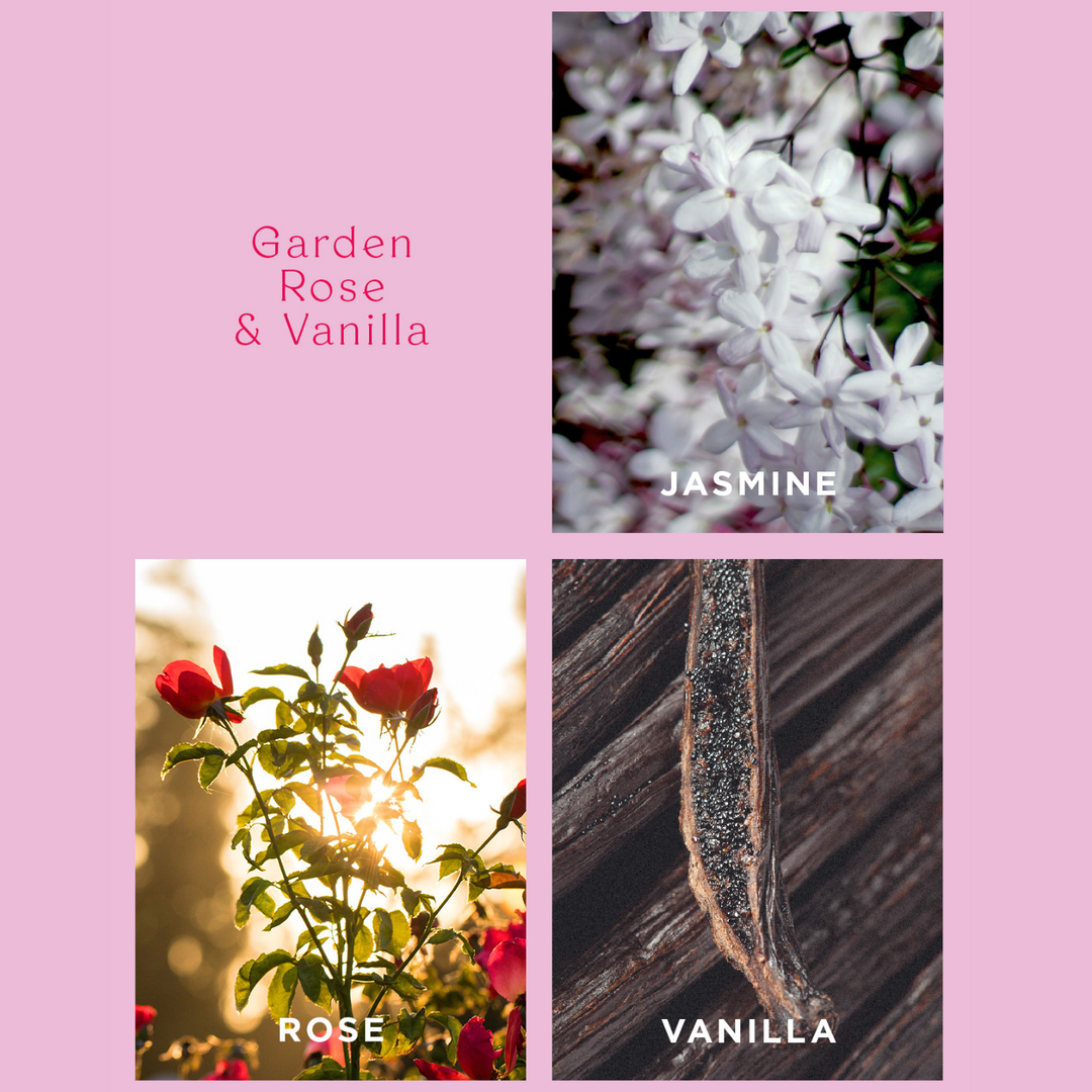 Garden Rose & Vanilla Rose Gold Candle | Ecoya