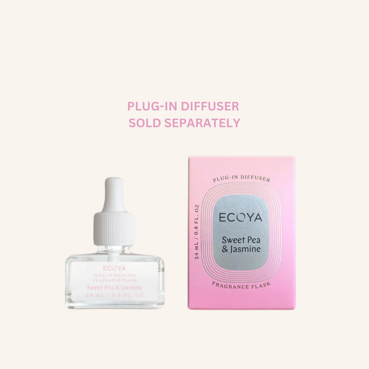 Plug-In Diffuser Fragrance Flask: Sweet Pea & Jasmine  | Ecoya