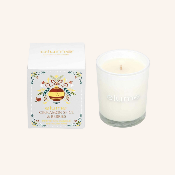 Petite Cinnamon Spice and Berries Christmas Candle | Elume