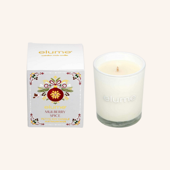 Petite Mulberry Spice Christmas Candle  | Elume