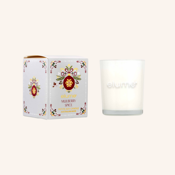 Petite Mulberry Spice Christmas Candle  | Elume