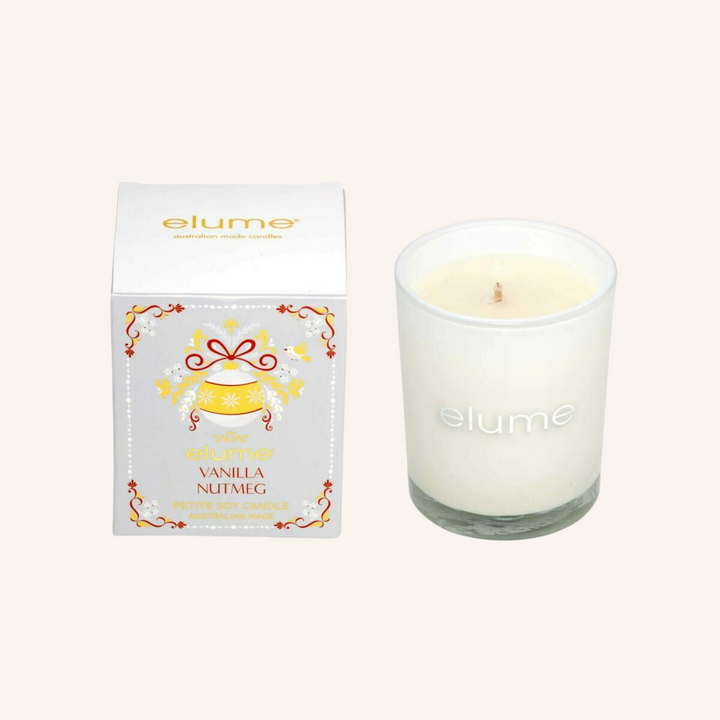 Petite Vanilla Nutmeg Christmas Candle  | Elume