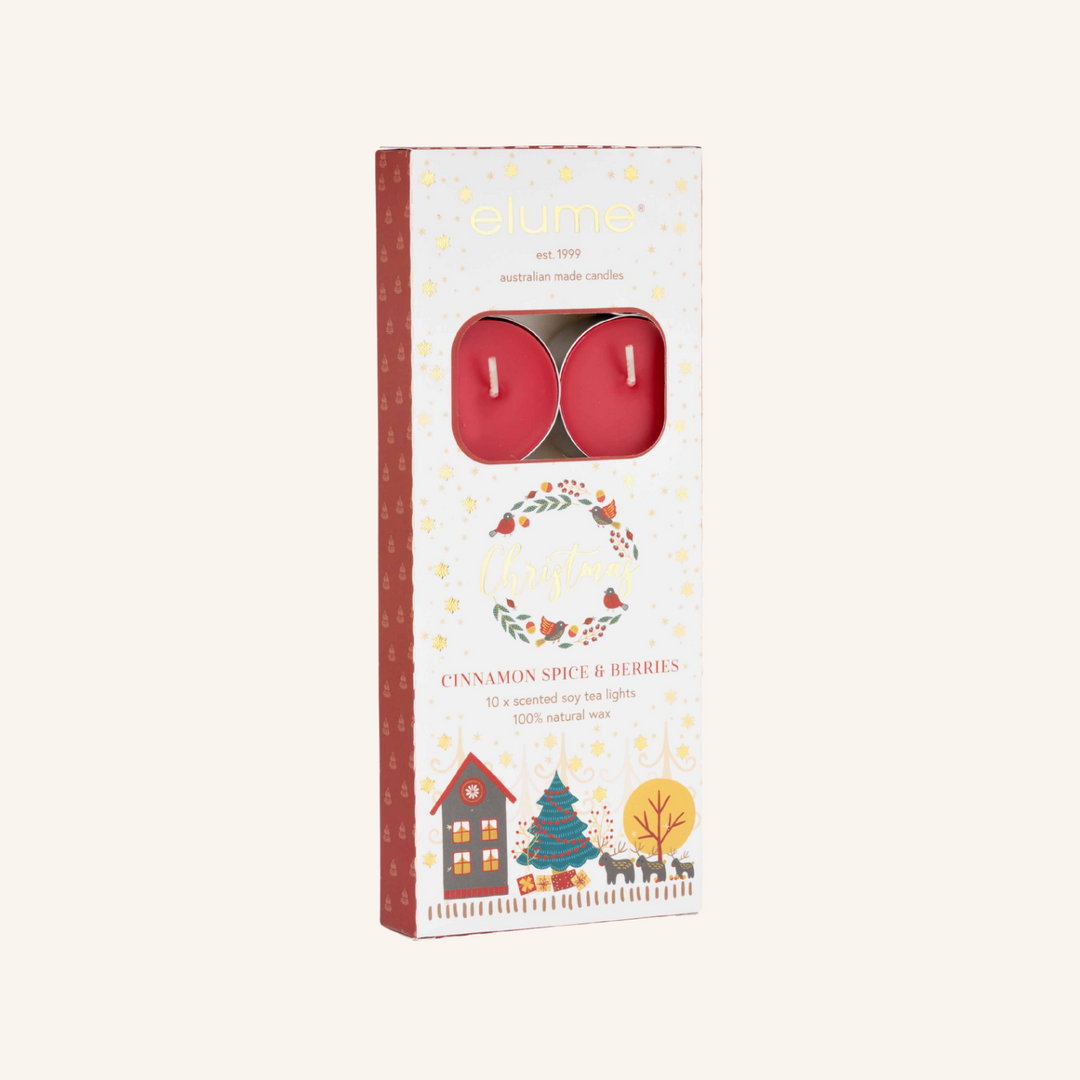 Christmas Cinnamon Spice and Berries Tealights | Elume
