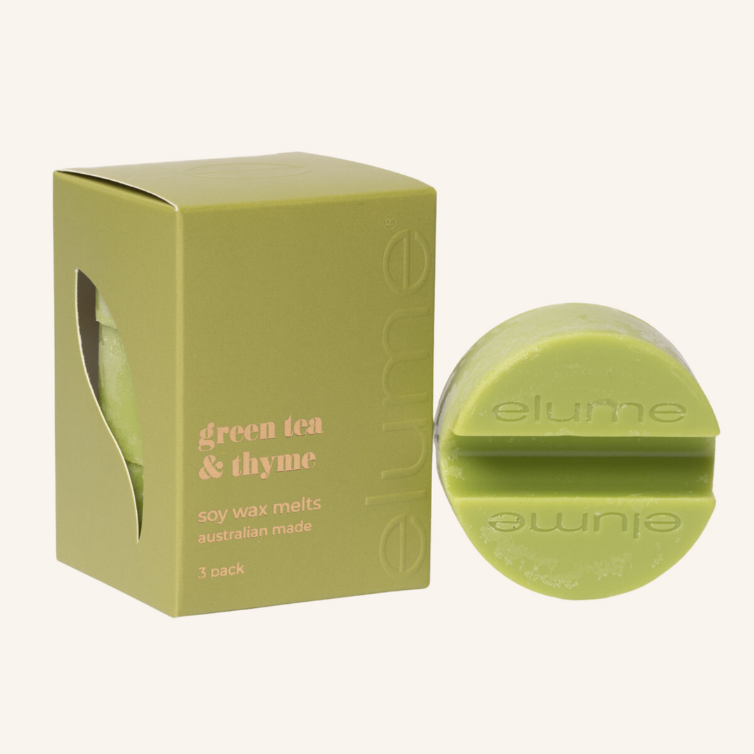 Green Tea & Thyme - Soy Wax Melt | Elume