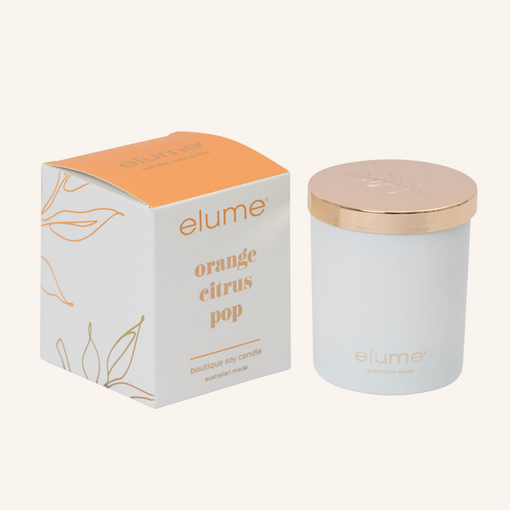 Boutique Soy Candle - Orange Citrus Pop| Elume