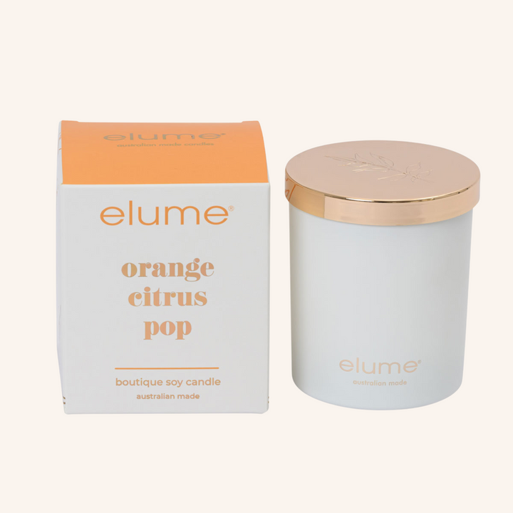 Boutique Soy Candle - Orange Citrus Pop| Elume