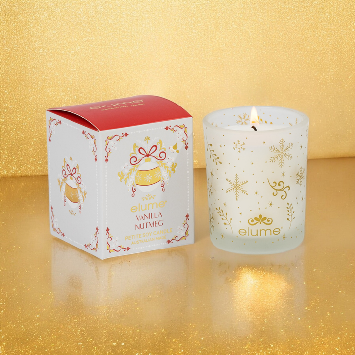 Petite Vanilla Nutmeg Christmas Candle  | Elume
