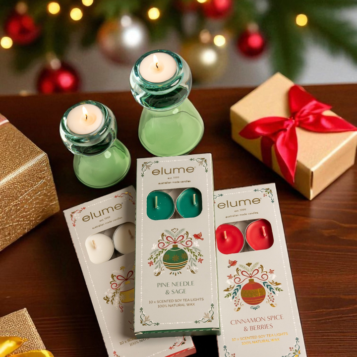 Christmas Vanilla Nutmeg Tealights | Elume