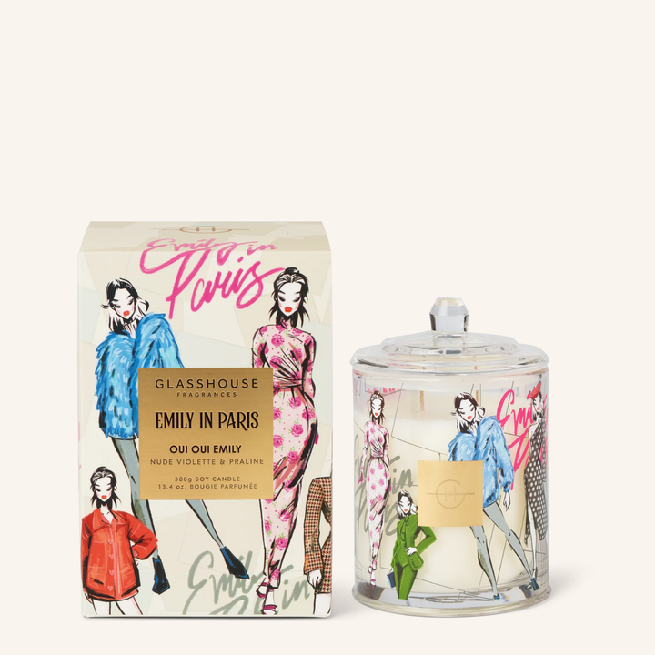 Oui Oui Emily Nude Violette & Praline 380g Candle | Glasshouse