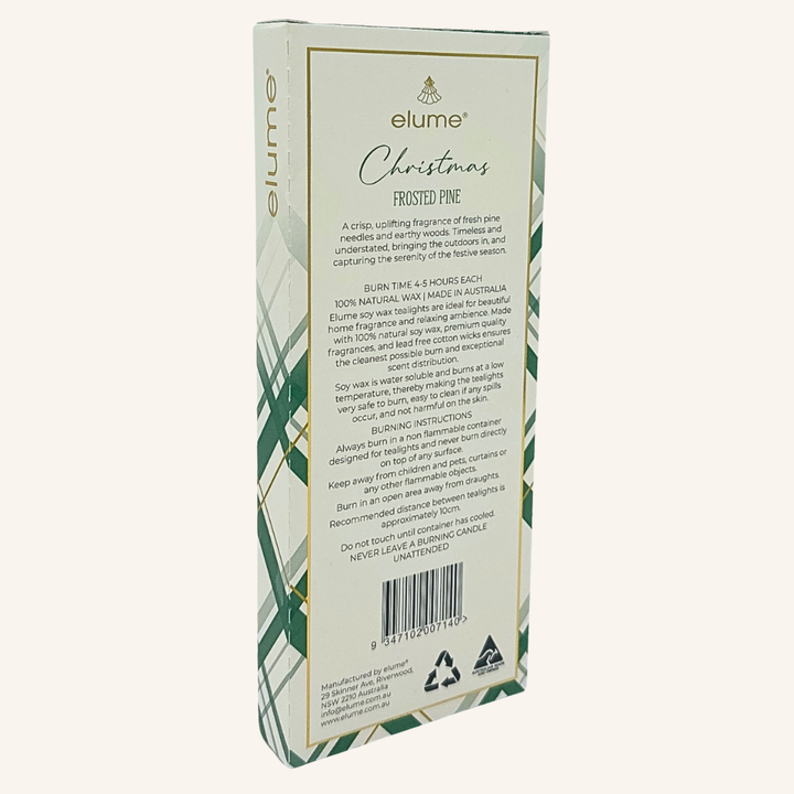 elume Frosted Pine Soy Tealights 10 Pack