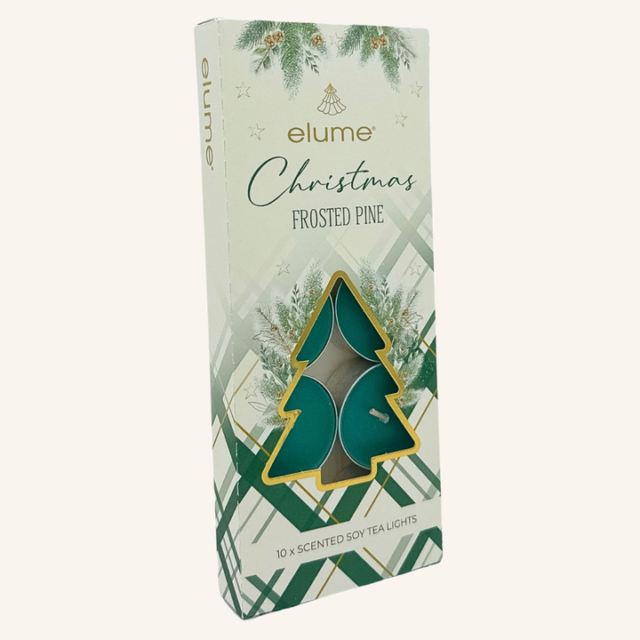 elume Frosted Pine Soy Tealights 10 Pack