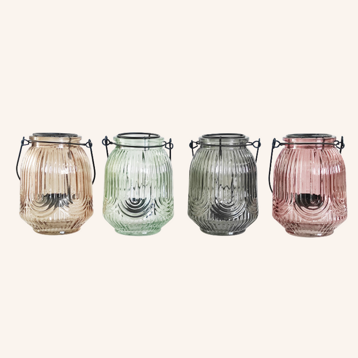 Glass Tealight Lanterns
