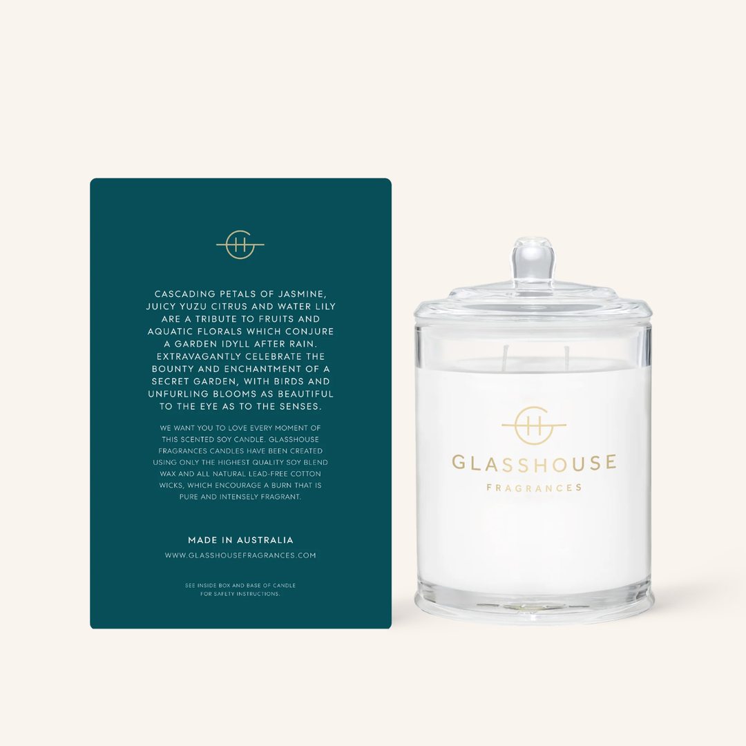 Velvet Rhapsody Water Lily & Yuzu Soy 380g Candle | Glasshouse