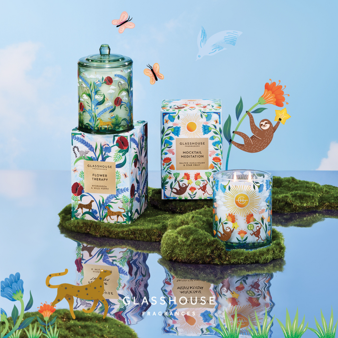 Flower Therapy - Summer Limited Edition 380g Candle | Glasshouse Flower Therapy - Summer Limited Edition 380g Candle | Glasshouse