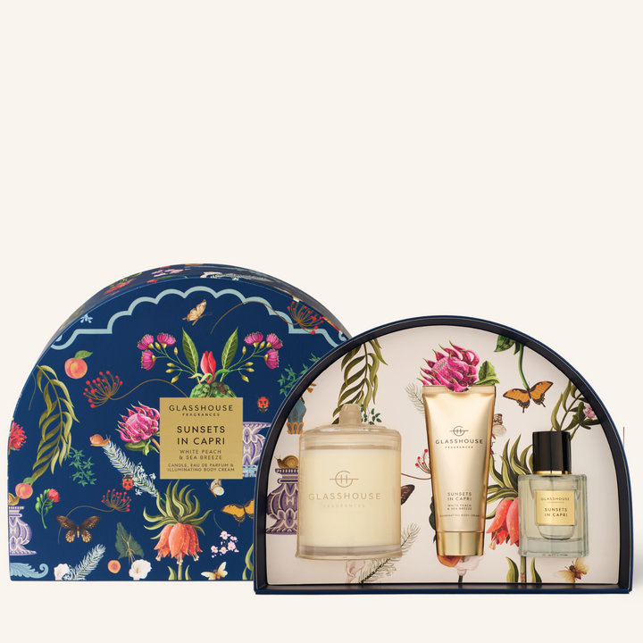 Sunsets in Capri Fragrance Gift Set | Glasshouse Fragrances