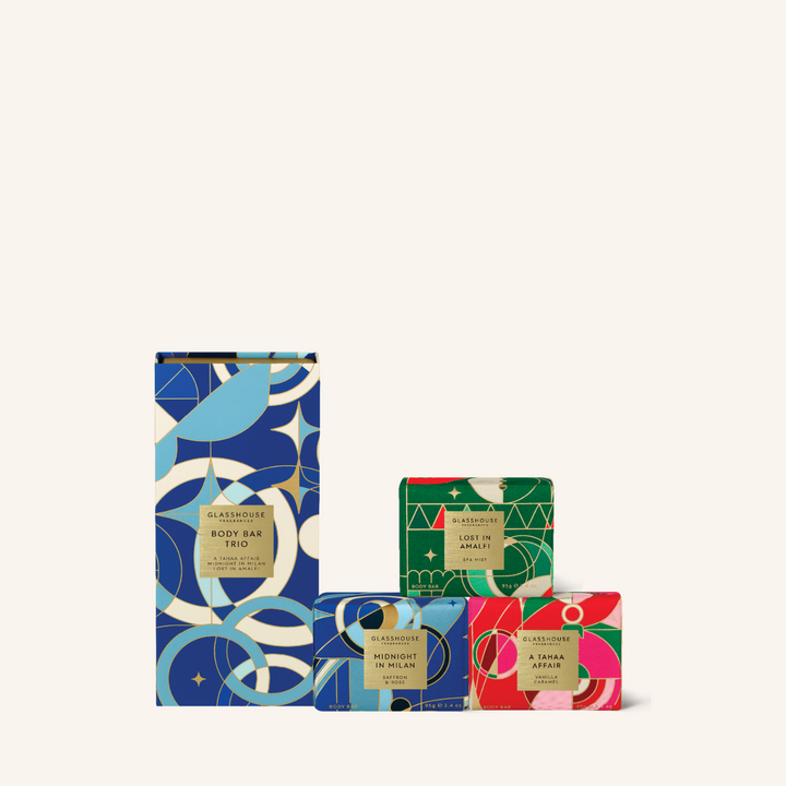 Christmas Body Bar Trio | Glasshouse Fragrances