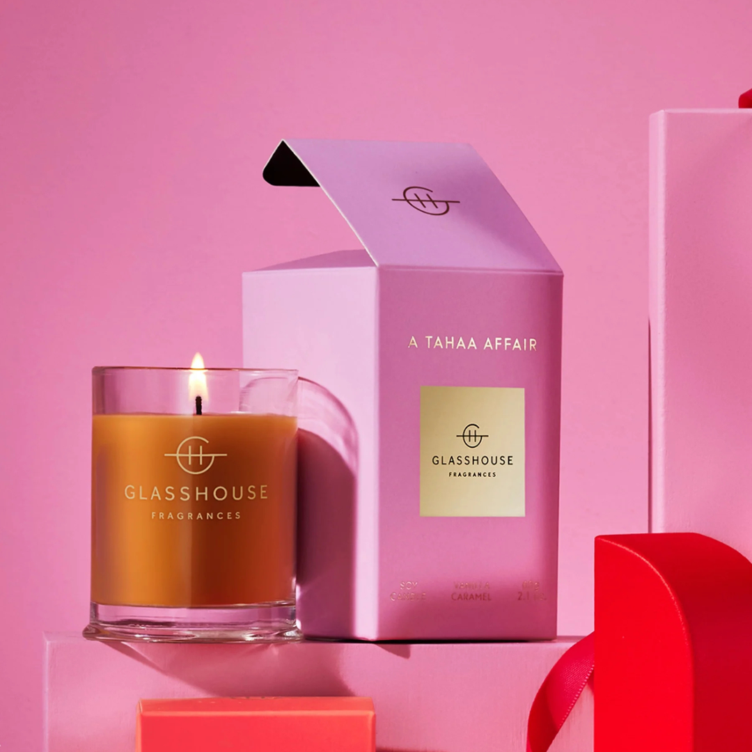 Glasshouse A Tahaa Affair Vanilla Caramel 60g Soy Candle