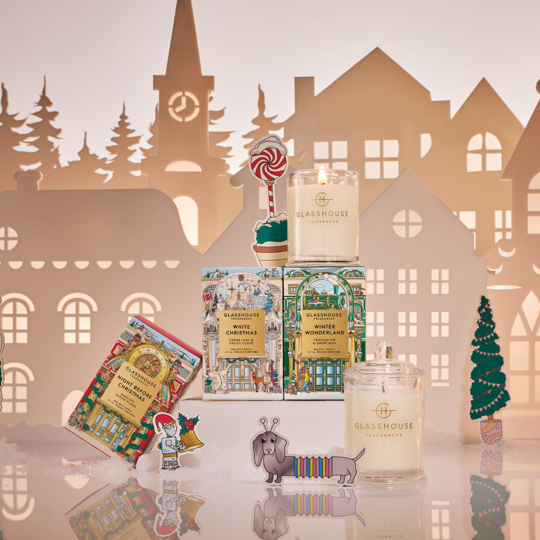 Limited Edition Christmas Trio 3 x 60g Soy Candle | Glasshouse Fragrances
