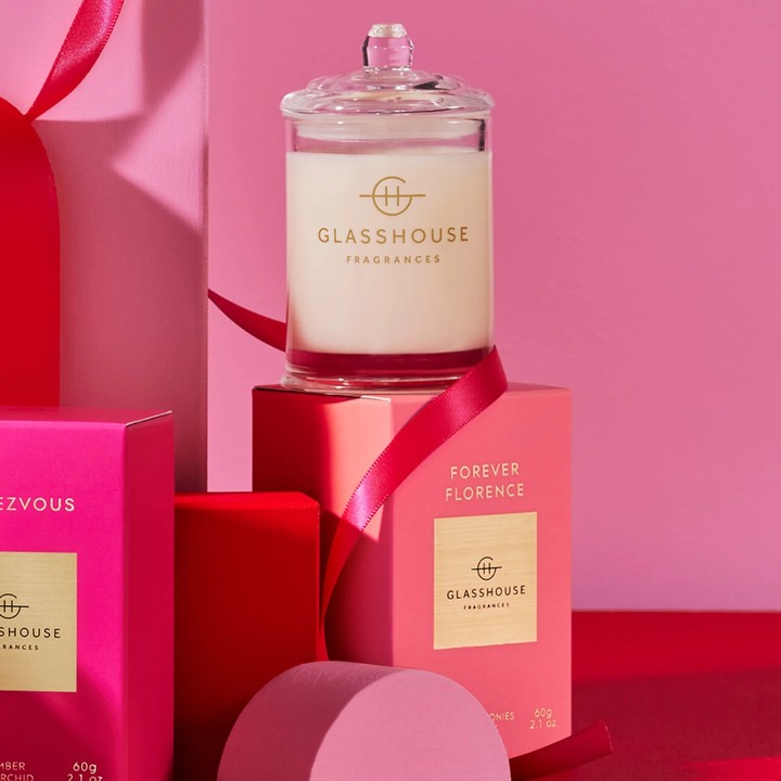 Glasshouse Forever Florence Wild Peonies & Lily 60g Soy Candle