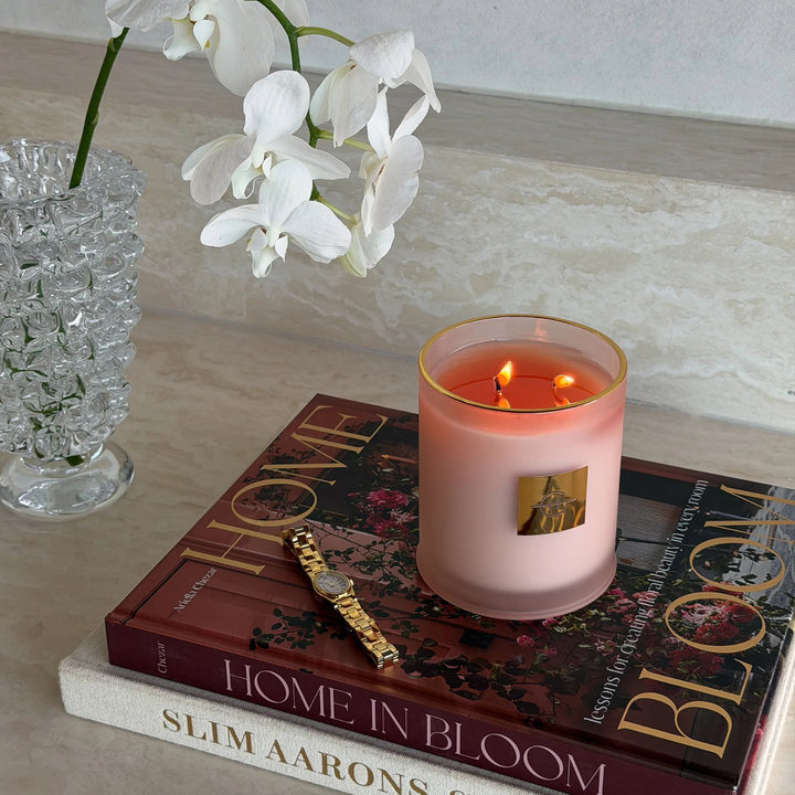 Radiance in Bloom Tuberose & Orchid 380g Soy Candle | Glasshouse Fragrances