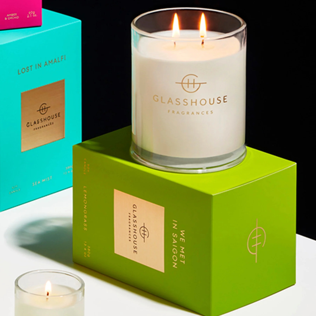Glasshouse We Met in Saigon Lemongrass 380g Soy Candle