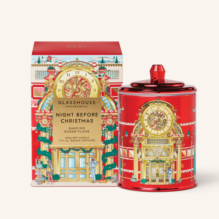 Night Before Christmas Dancing Sugar Plums 380g Soy Candle | Glasshouse