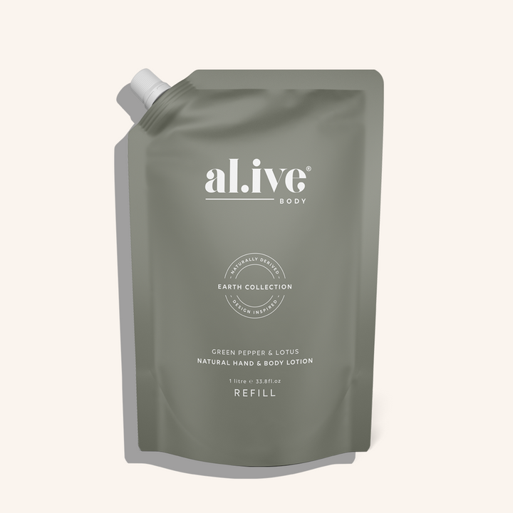 Hand & Body Lotion Refill Green Pepper & Lotus | al.ive body