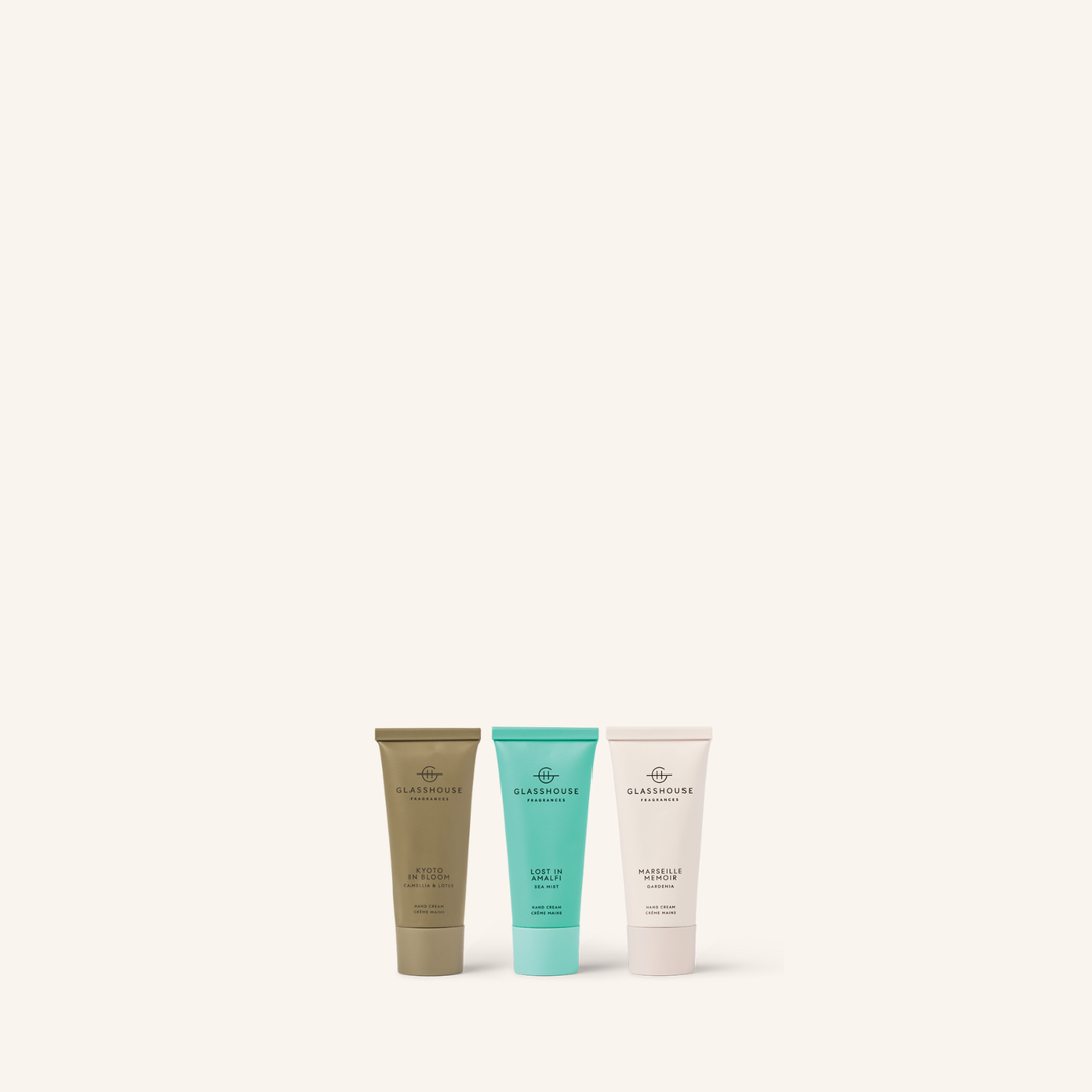 Limited Edition Hand Cream Trio | Glasshouse Fragrances