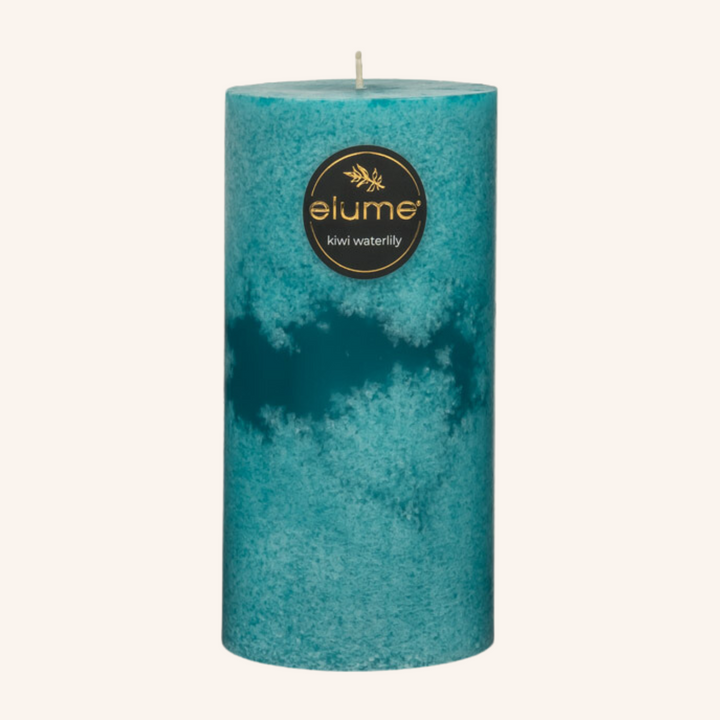 Kiwi Waterlily 3x6 Pillar Candle | Elume