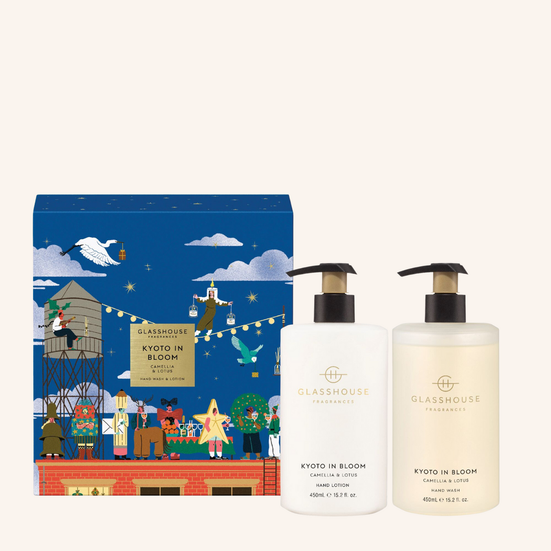 Kyoto in Bloom Christmas Hand Wash and Hand Lotion Duo Gift Set | Glasshouse