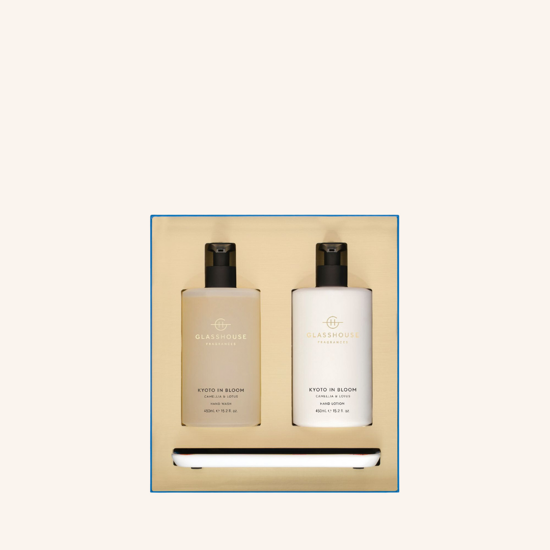 Kyoto in Bloom Christmas Hand Wash and Hand Lotion Duo Gift Set | Glasshouse