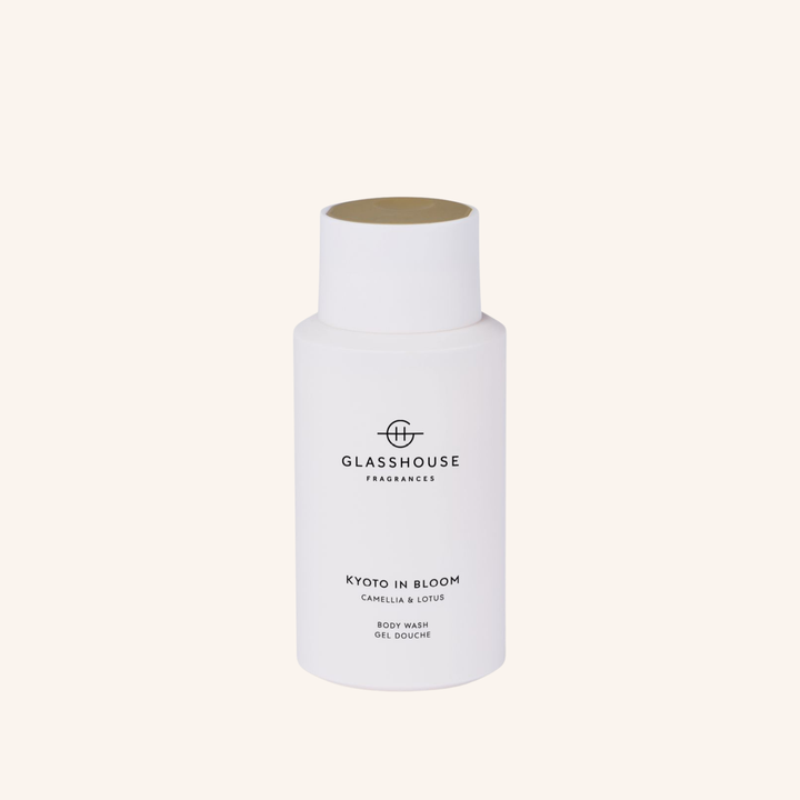 Kyoto in Bloom Camellia & Lotus 300ml Body Wash | Glasshouse Fragrances