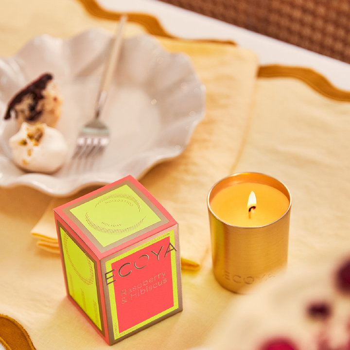 Limited Edition Raspberry & Hibiscus Mini Goldie Candle | Ecoya