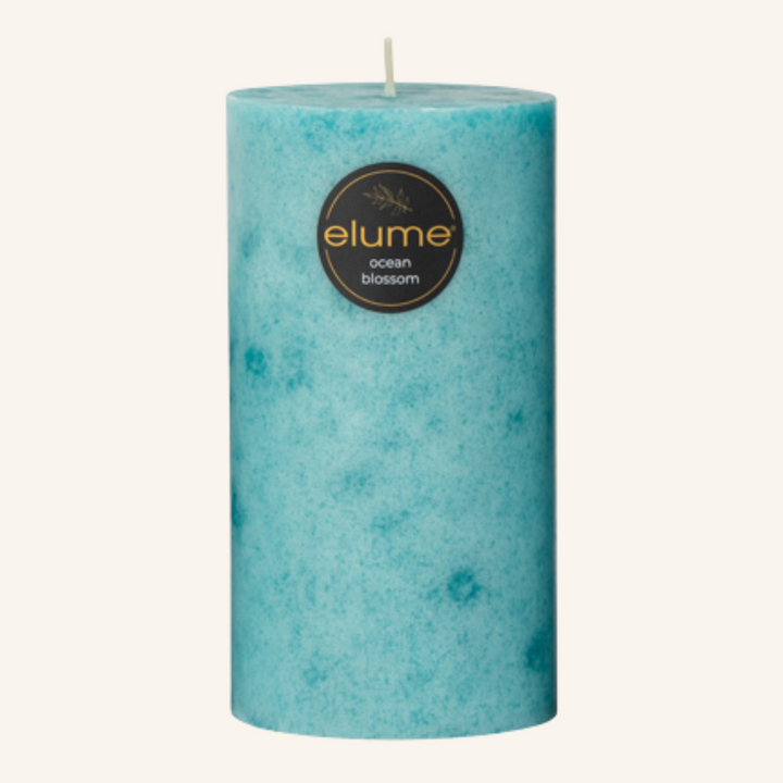 Ocean Blossom 3x6 Pillar Candle | Elume