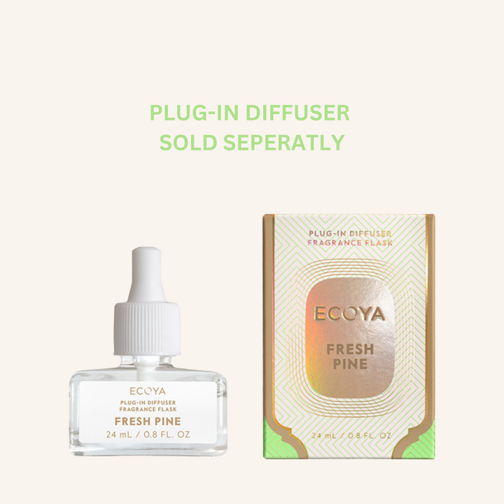 Holiday Plug-In Diffuser Fragrance Flask: Fresh Pine  | Ecoya
