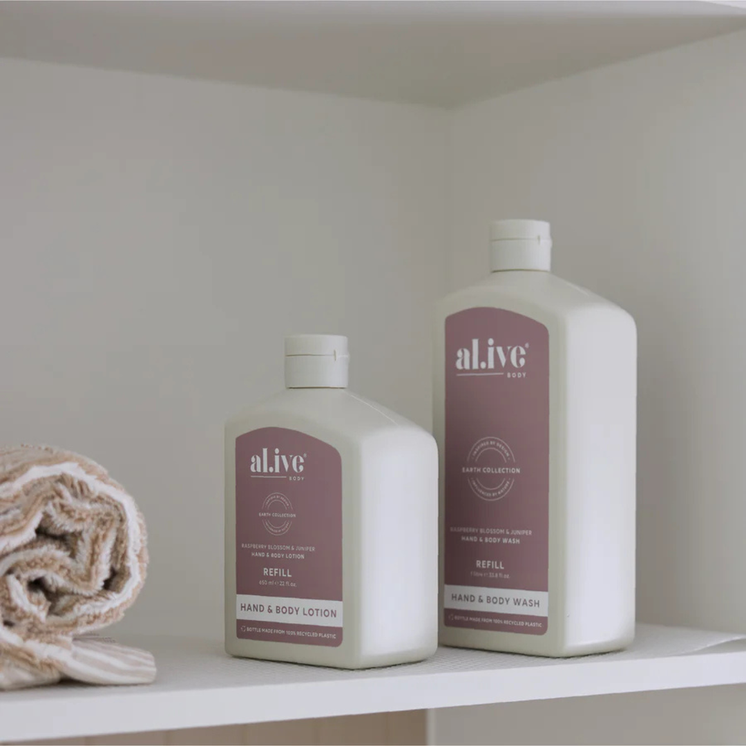 Wash & Lotion Refill Bundle - Raspberry Blossom & Juniper | al.ive body