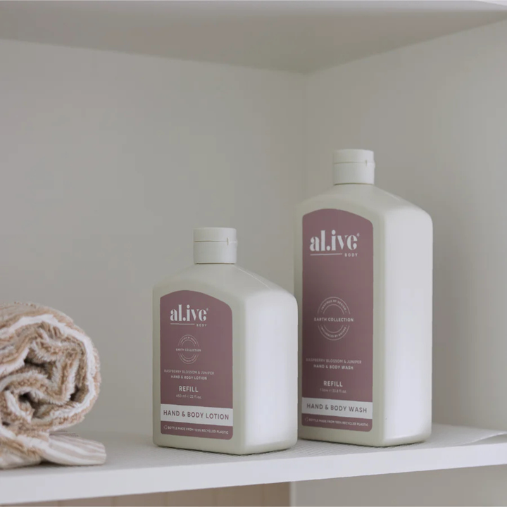 Wash & Lotion Refill Bundle - Raspberry Blossom & Juniper | al.ive body