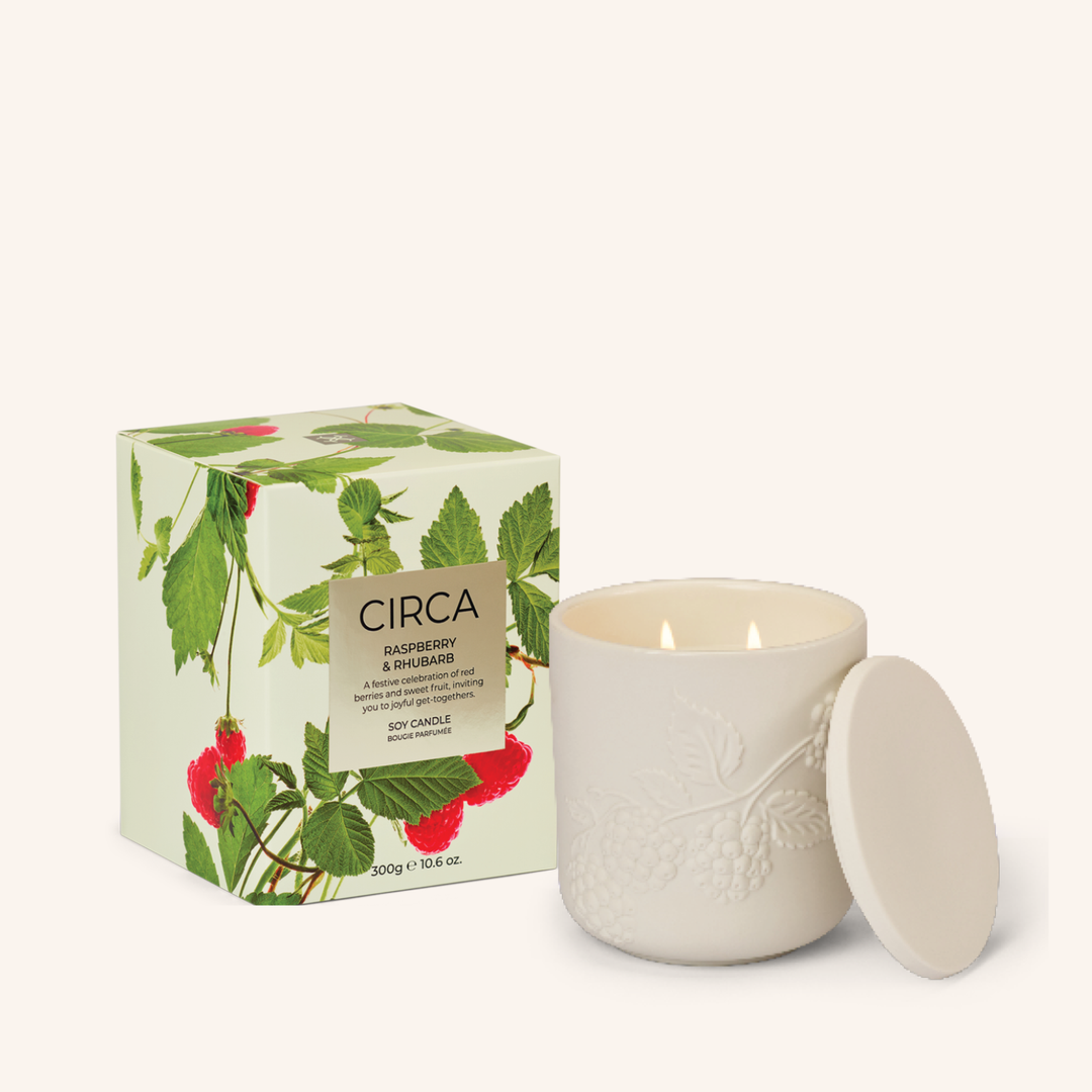 CIRCA Raspberry & Rhubarb 300g Soy Candle