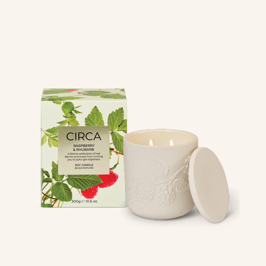 CIRCA Raspberry & Rhubarb 300g Soy Candle