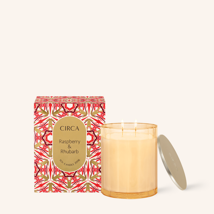 Raspberry & Rhubarb Christmas Candle | Circa