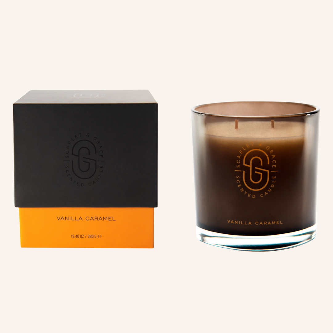 Vanilla Caramel 380g Candle | Scarlet & Grace