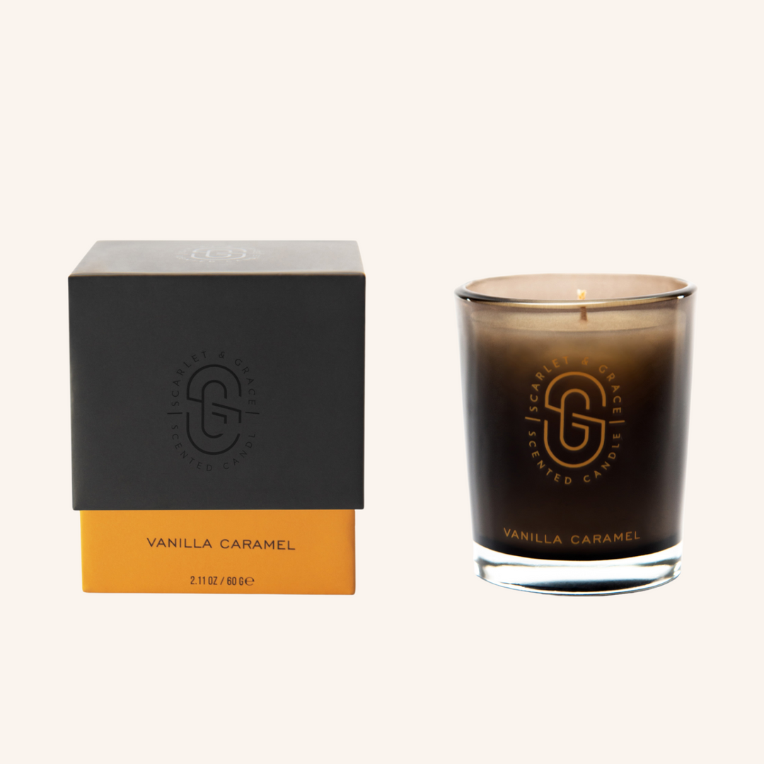 Vanilla Caramel 60g Candle | Scarlet & Grace