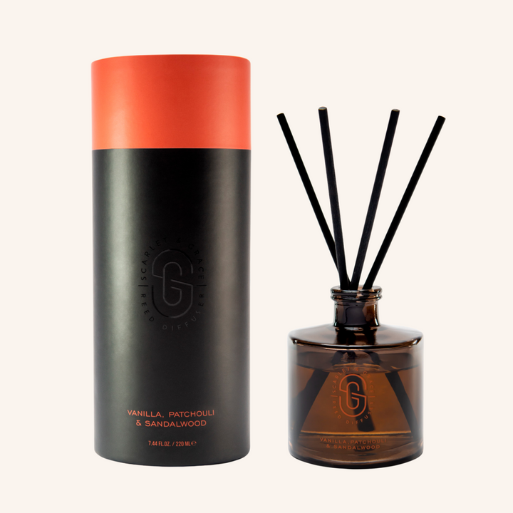 Vanilla Patchouli and Sandalwood Diffuser | Scarlet & Grace