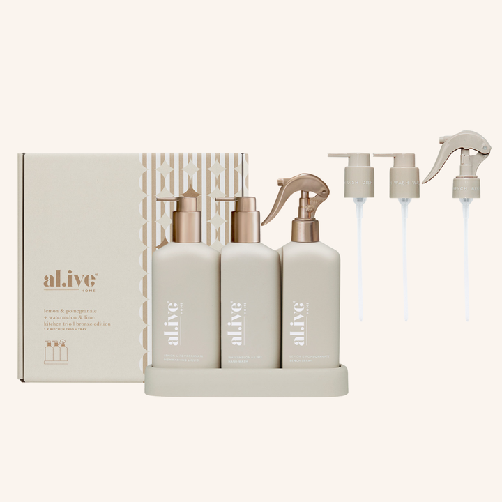 al.ive body Natural Stone Kitchen Trio Bronze Edition