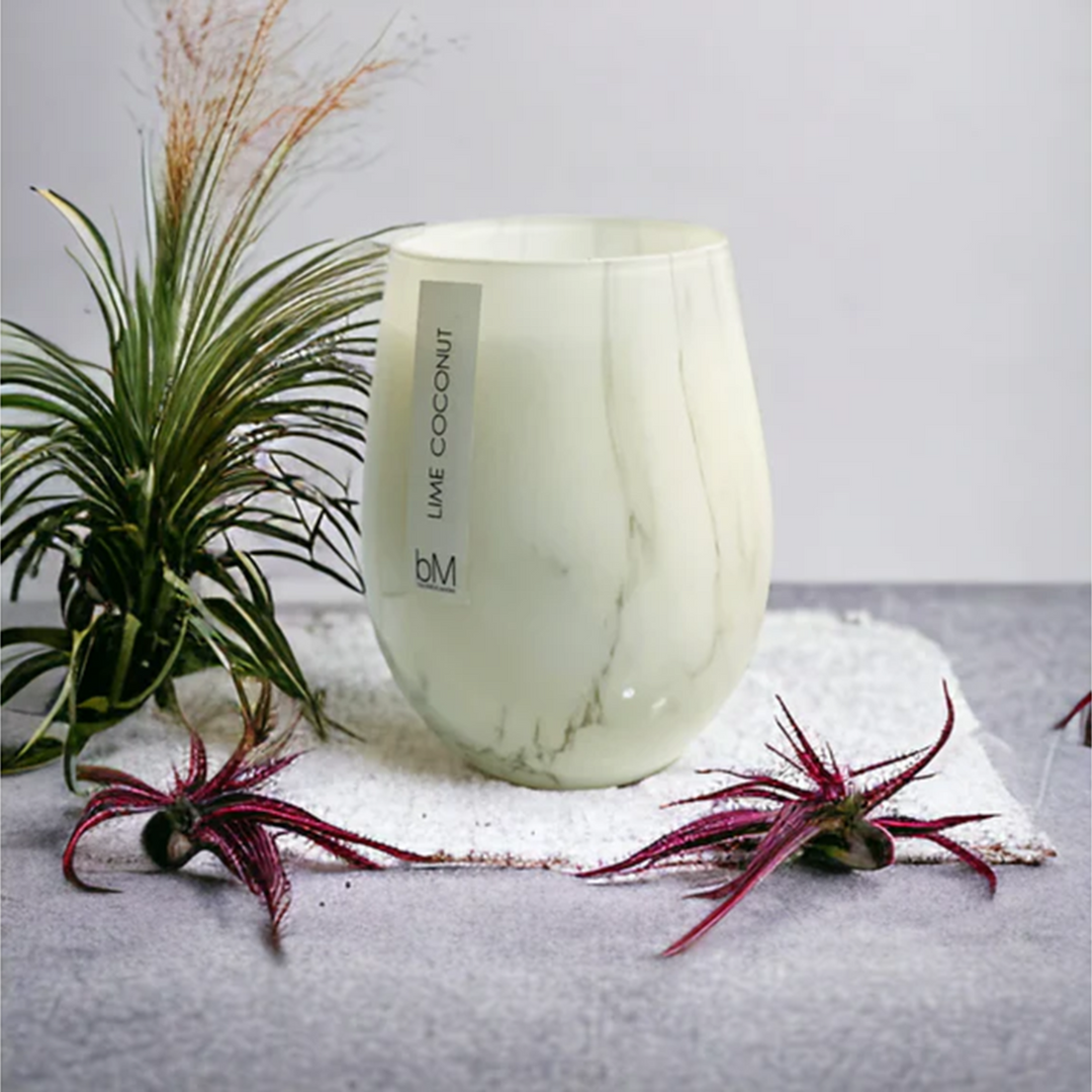 Watercolour White - Lime Coconut | BlackMILK Candles