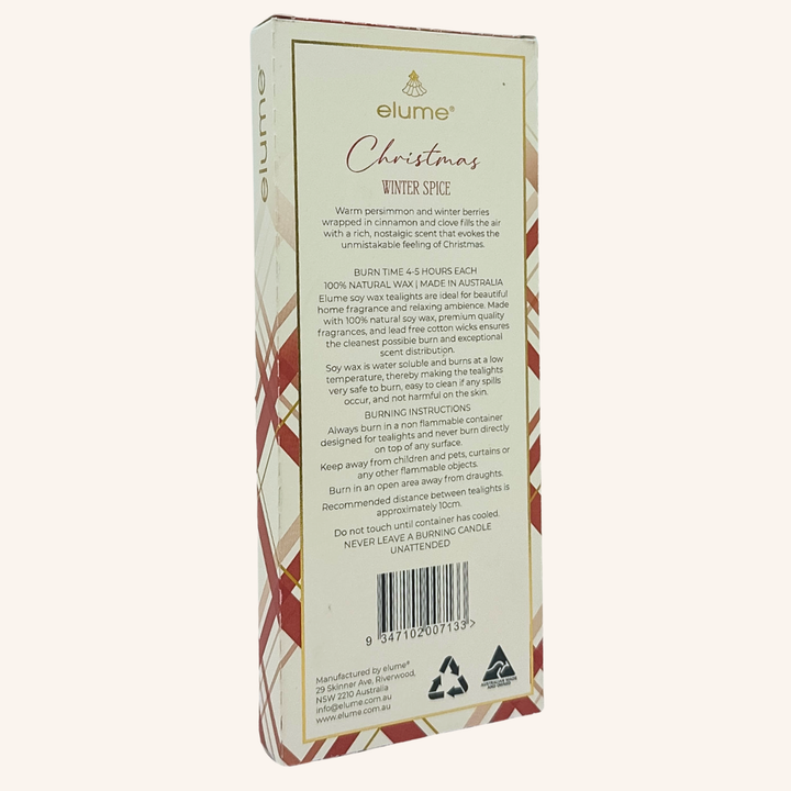 Elume Winter Spice Soy Tealights 10 Pack