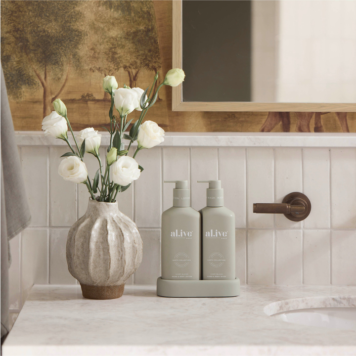 Compact Bathroom Duo, Wash + Lotion Ivory Bloom | al.ive body